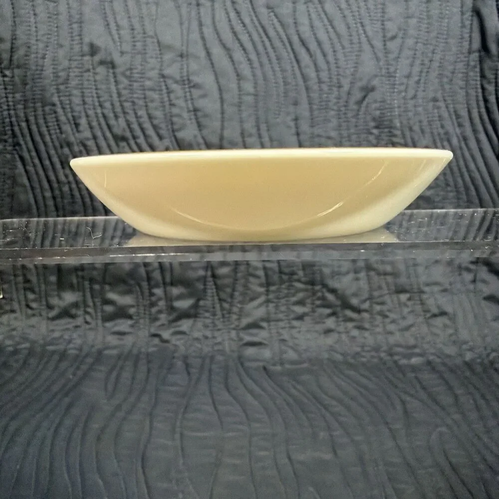 Royal Worcester Fine Bone China England Yellow Floral Pin Dish Bowl 5 Inch